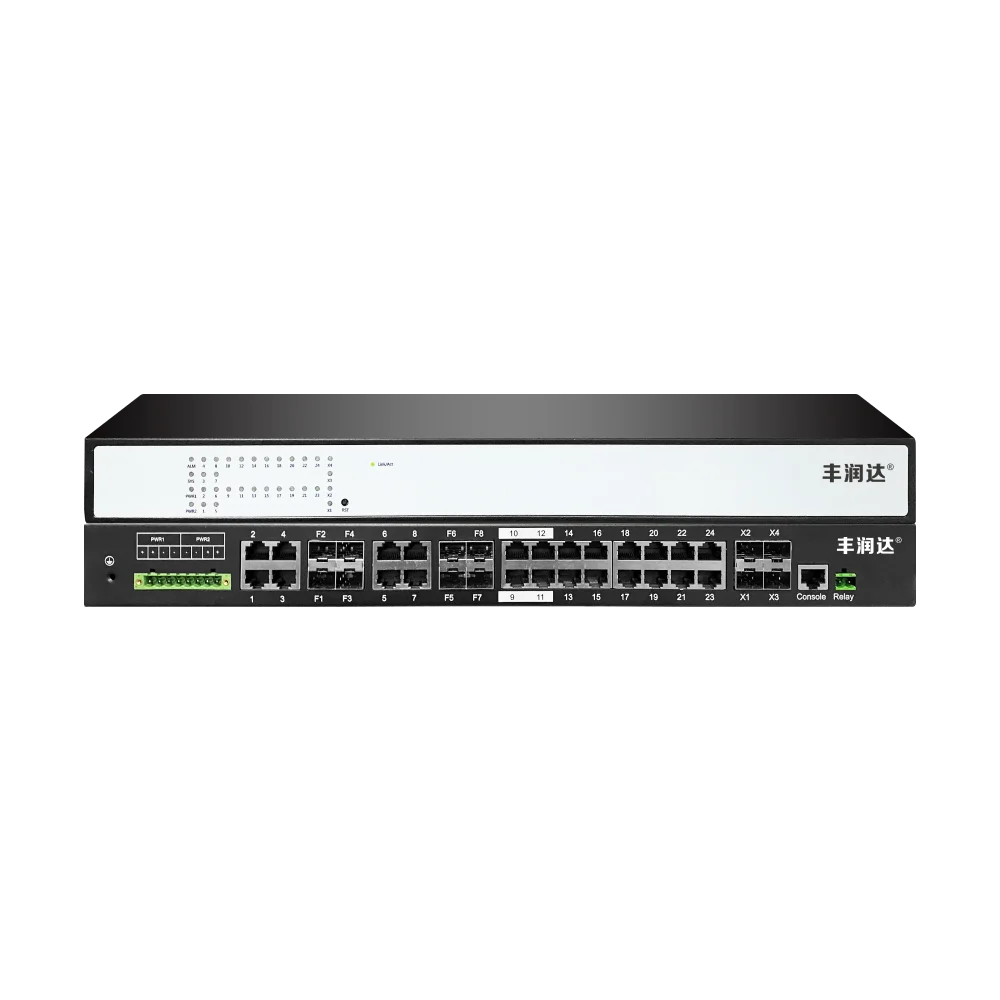 IS1024GS-8F-4TF 24 端口千兆网管型工业交换机产品图 1