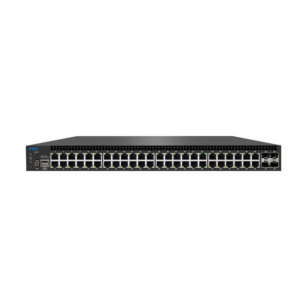 S5700-48GP-4TF 10G 上行 48 口千兆三层网管型 PoE 交换机产品图 1