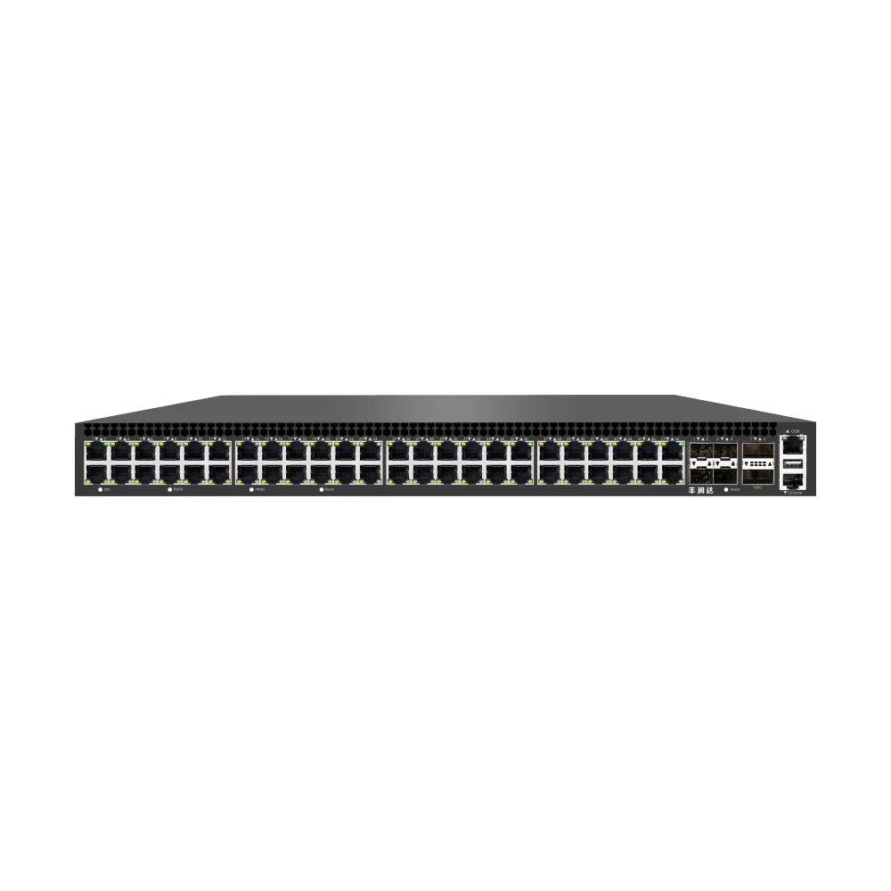 S6700-48GXP-4TF-2QF 100G 上行 48 端口 2.5G 三层网管型 PoE 交换机（SONiC）产品图 1
